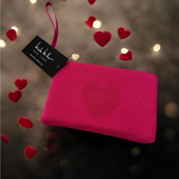 Nicole Miller Pink Sweater with Matching Pouch size xl NWT - Picture 3 of 5